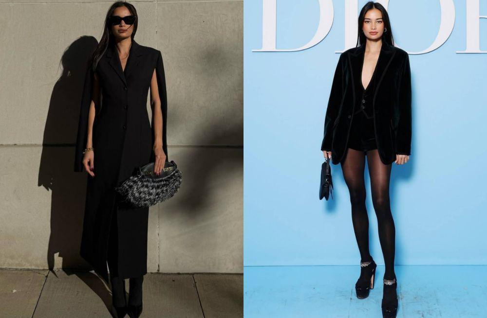 9 Inspirasi All Black Outfit ala Kelsey Merritt, Tampil Baddass!