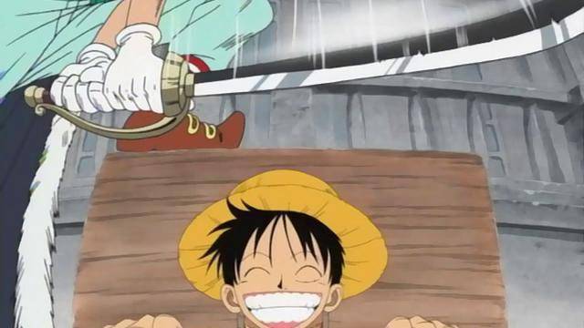 Luffy hampir dipenggal Buggy (dok. Toei Animation/One Piece)