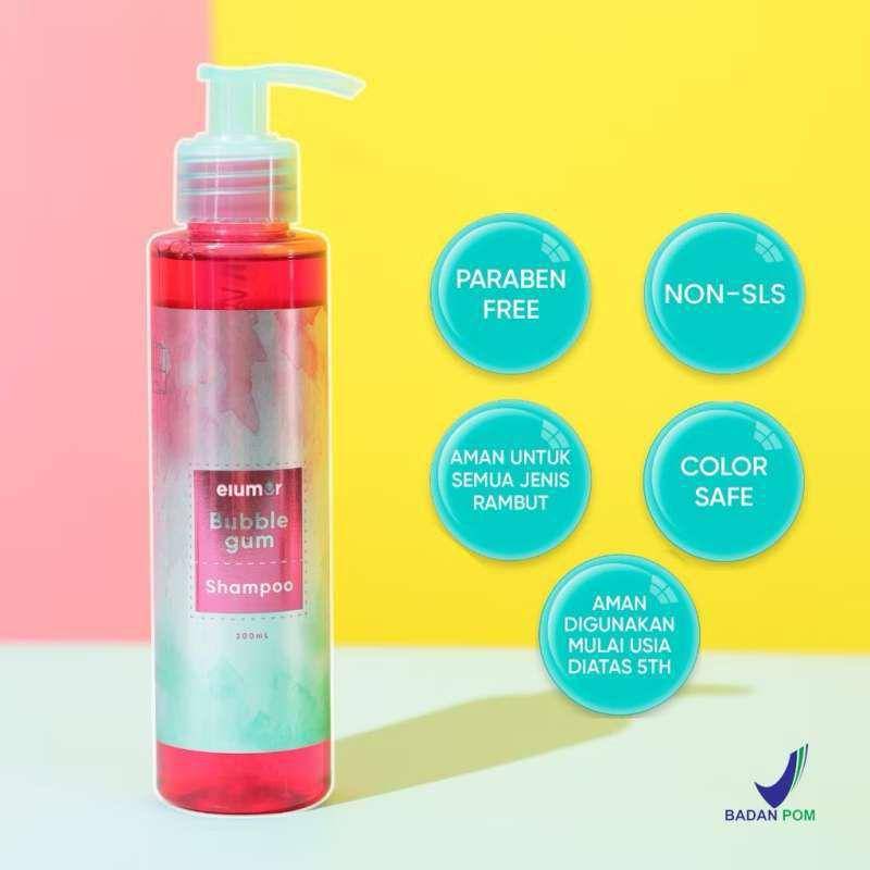 Elumor Bubblegum Shampoo (blibli.com/Mandastore.id)