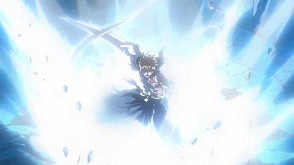 Ichigo melepaskan Reiatsu. (dok. Pierrot/Bleach)