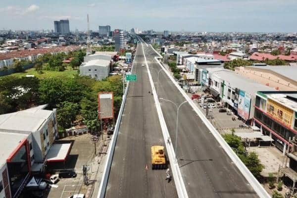 Kondisi Jalan Tol Layang A.P Pettarani di Makassar. Humas Pemprov Sulsel
