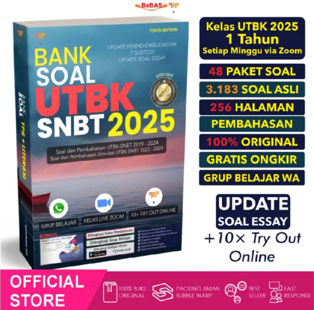 Buku Bank Soal SNBT 2025 (shopee.com/Bebas Inti Cendekia Official Shop)