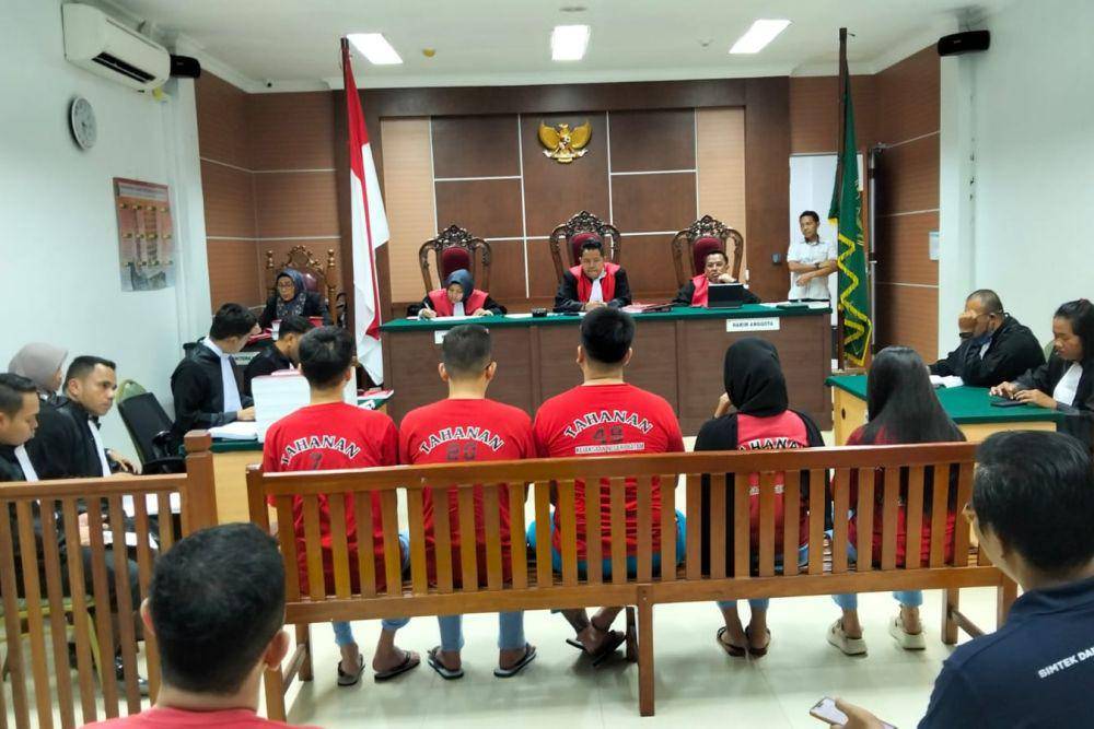 Sidang kasus judi online yang berlangsung di PN Batam (IDN Times/Putra Gema Pamungkas)