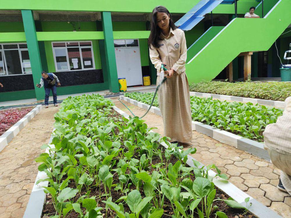 Wilayah belakang sekolah untuk menanam di SMA 10. (IDN Times/Muhaimin)