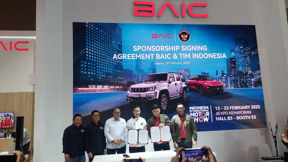 Penandatanganan kerja sama BAIC dan Tim Indonesia (BAIC)
