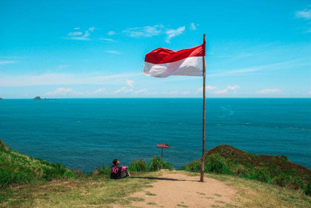 ilustrasi bendera Indonesia