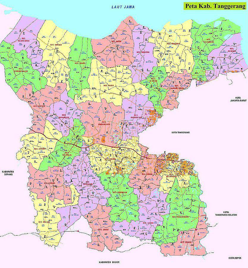 Kabupaten Tangerang, salah satu kabupaten di Banten (wikipedia.org)