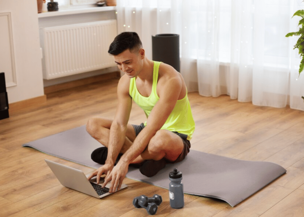 ilustrasi pria berolahraga (freepik.com/freepik)