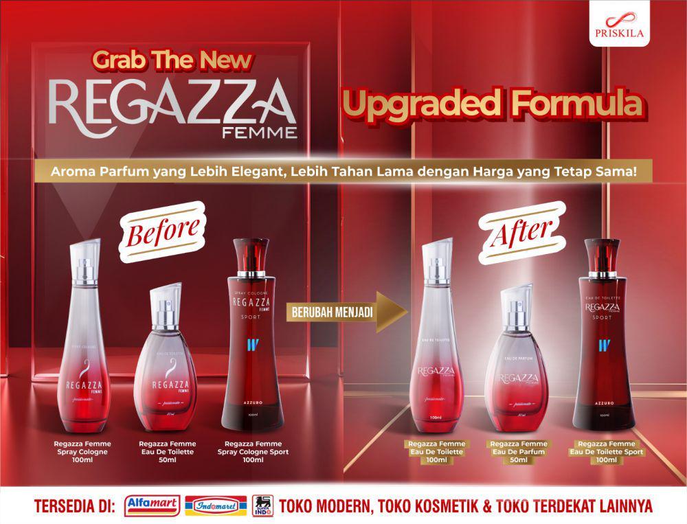 Upgraded Formula dari Parfum Regazza Femme, Wanginya Berkelas!