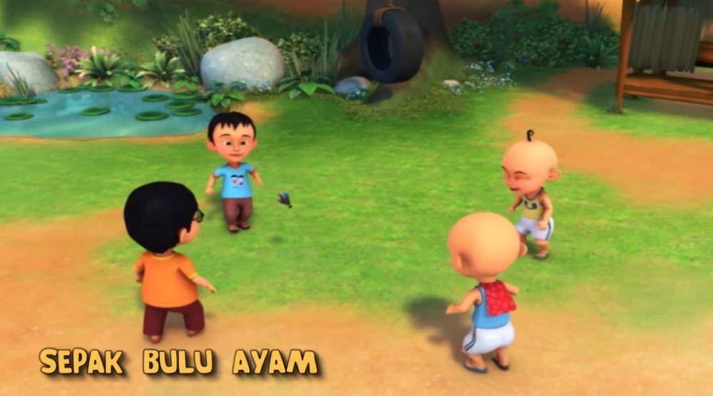 permainan tradisional di serial Upin dan Ipin (youtube.com/Les' Copaque Production)
