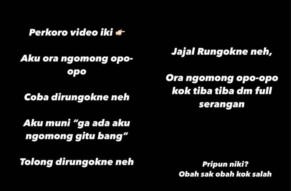 klarifikasi Nopek Novian (Instagram.com/nopeknovian)
