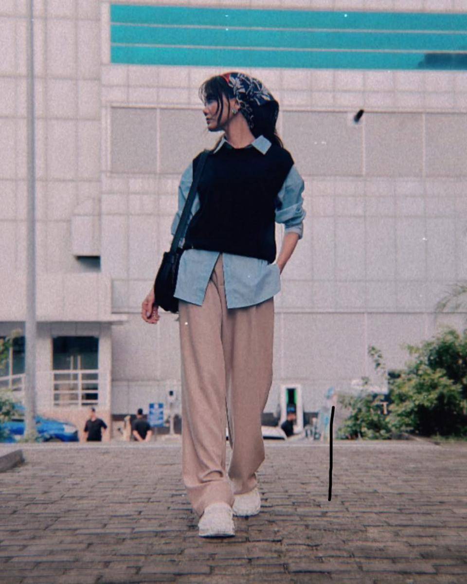 referensi casual outfit ala Rina Nose (instagram.com/rinanose16)