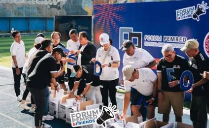 Forum Pemred menggelar "Forum Pemred & Friends" atau FPFriends di BRIlian Stadium, Jakarta, Sabtu (15/2/2025).  (Dok. Forum Pemred)).