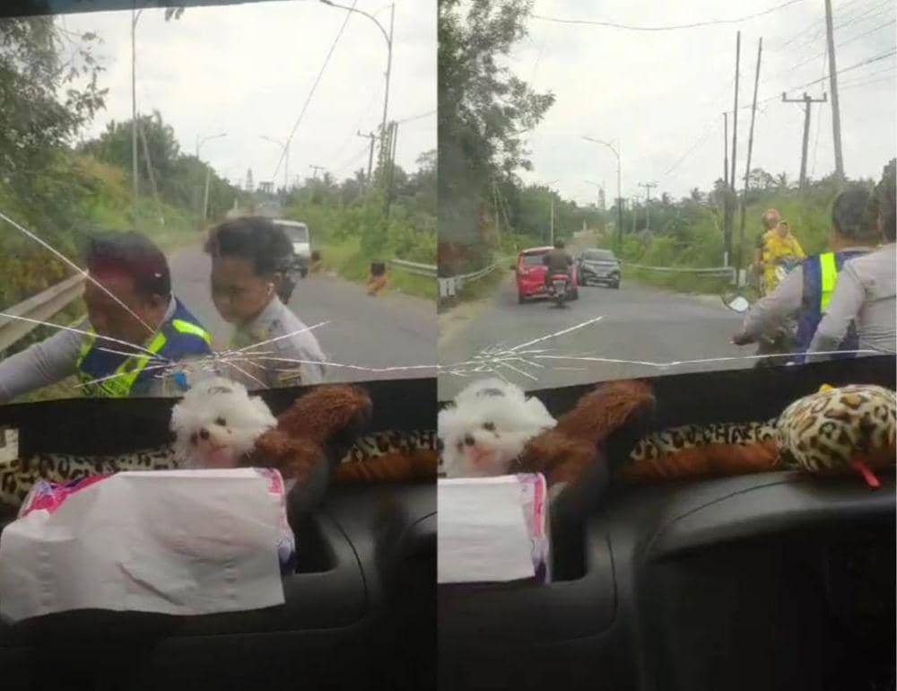 Viral! 2 Pria Berseragam Dishub di Lampung Tengah Diduga Pungli Sopir