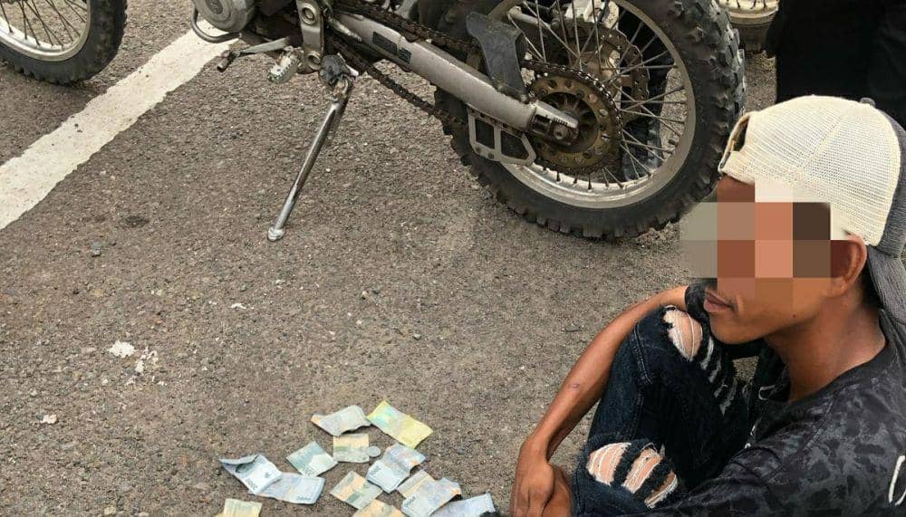 Kerap Tarik Pungli di Pintu Tol Keramasan, 2 Pemuda Ditangkap