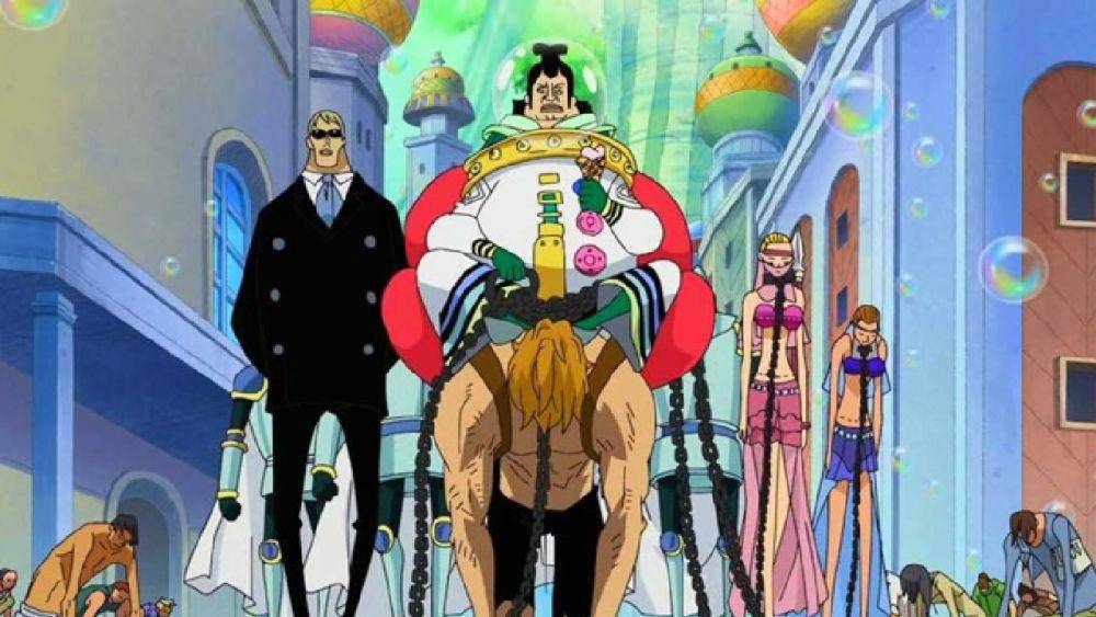 para budak dari Charlos (dok. Toei Animation/One Piece)