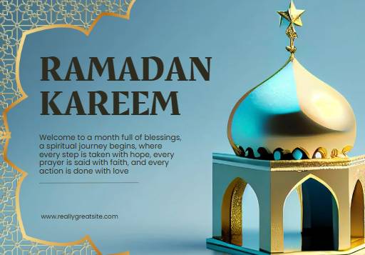 contoh desain poster Ramadan 2025 (dok Canva/Mahoraga)