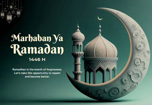 contoh desain poster Ramadan 2025 (dok Canva/Krankenbox)
