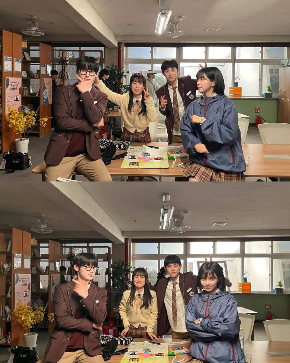 Hwang Minhyun, Yoon Sang Jung, Lee Jong Hyun, dan Shin Su Hyun (instagram.com/xinsooo)