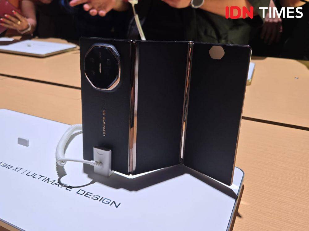 Huawei Mate XT Global Launch pada Selasa (18/2/2025). (IDN Times/Uni Lubis)