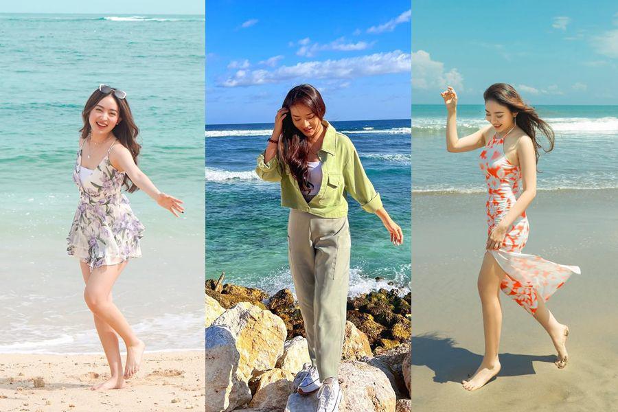 12 Referensi Beach Outfit ala Natasha Wilona, So Comfy!