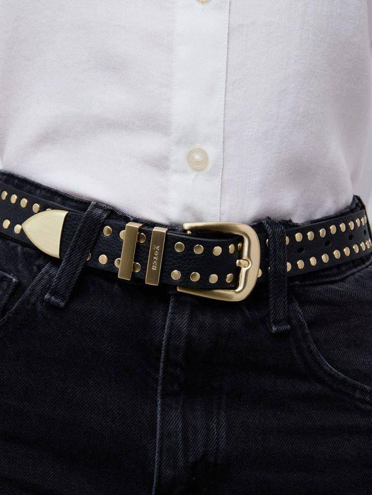 Ilustrasi studded belt. (pinterest.com/Immaculate Vegan)