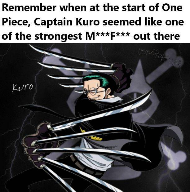 potret meme Kuro One Piece (reddit.com/user/DedSpanky)