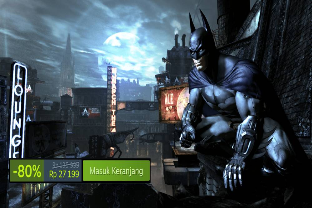 Batman dalam Batman: Arkham kedua (dok. Rocksteady Studios/Batman: Arkham City - Game of the Year Edition)