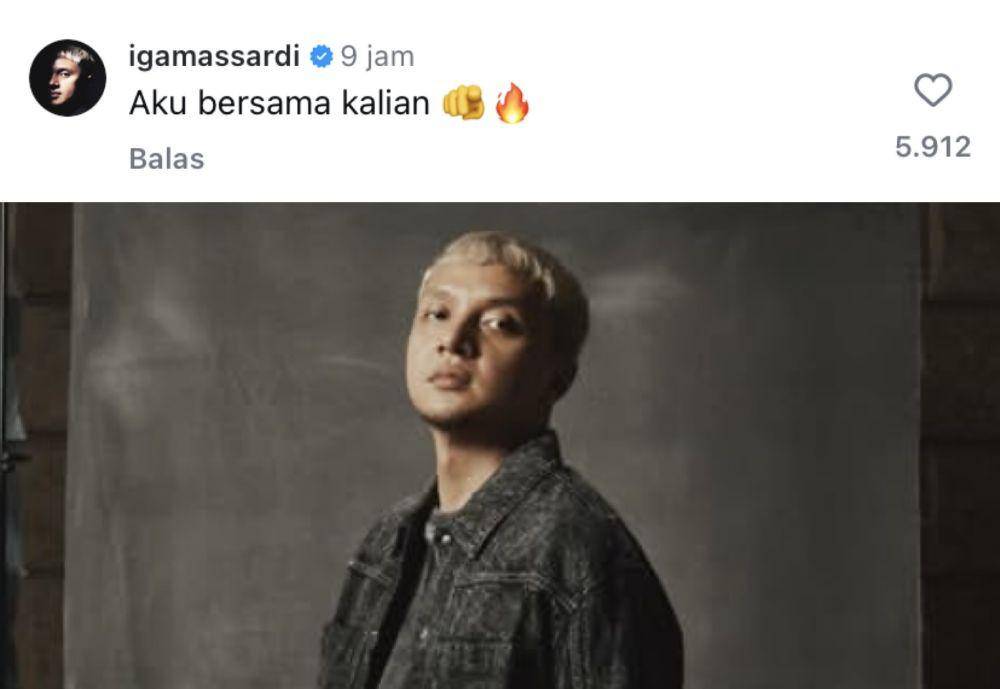 Iga Massardi suarakan dukungan untuk Sukatani Band (Instagram.com/igamassardi)