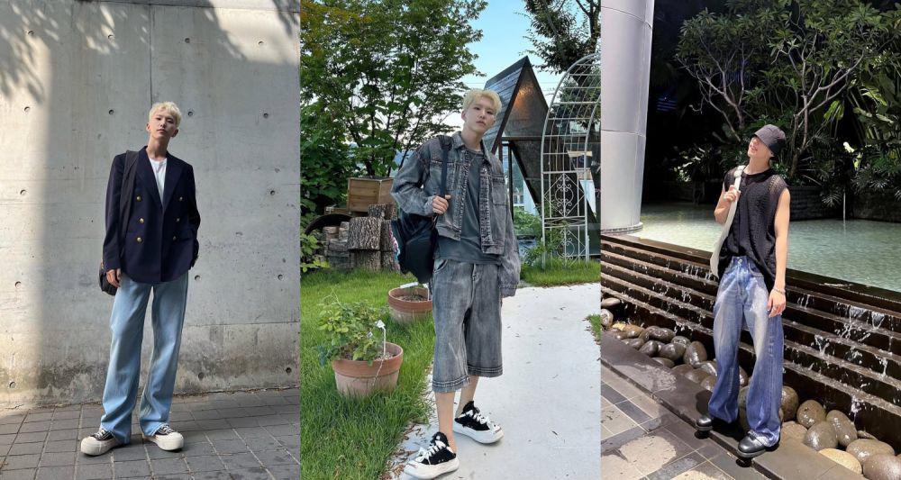 10 Ide Padu Padan Celana Jeans ala Hoshi SEVENTEEN,  Kece Abis!