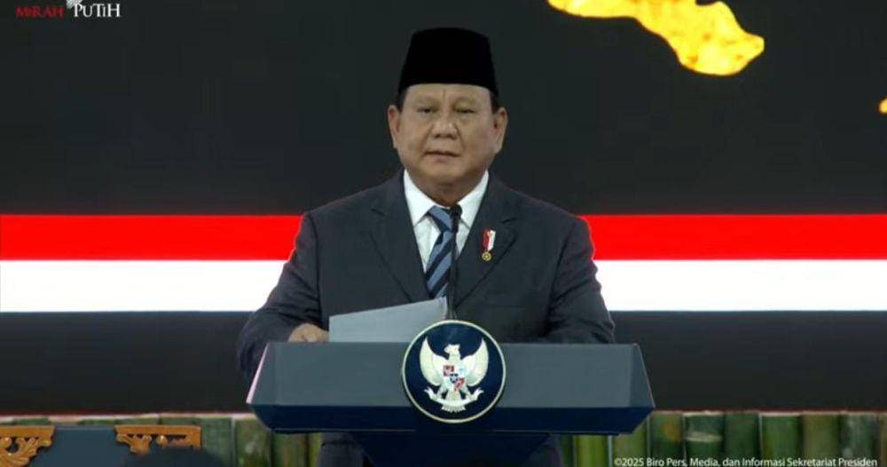 Hasil tangkap layar Presiden Republik Indonesia, Prabowo Subianto saat meminta pelantikan di Istana Negara. (IDN Times/Istimewa)