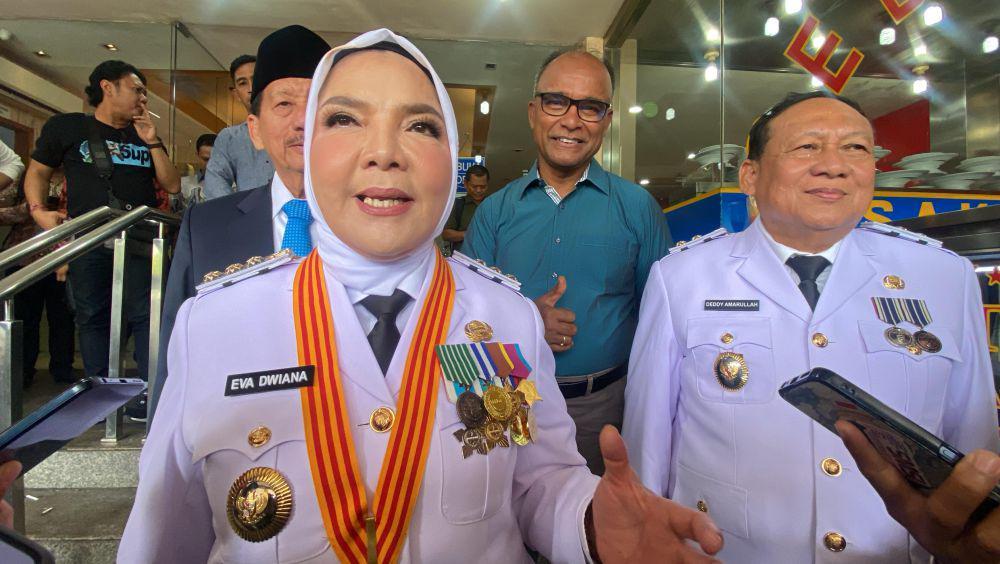 Retreat Kepala Daerah di Magelang, Eva Dwiana: Insyaallah Siap