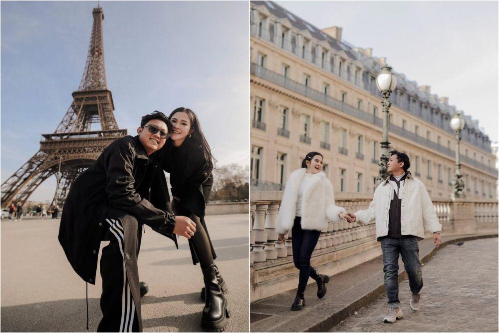 10 Photoshoot Denny Caknan dan Bella Bonita di Paris, seperti Prewed!