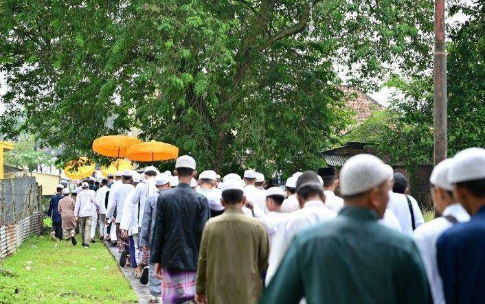 Tradisi ziarah kubra atau ziarah kubro di Palembang (Dok: Kominfo Palembang)
