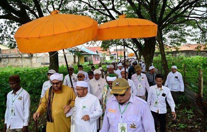 Tradisi ziarah kubra atau ziarah kubro di Palembang (Dok: Kominfo Palembang)