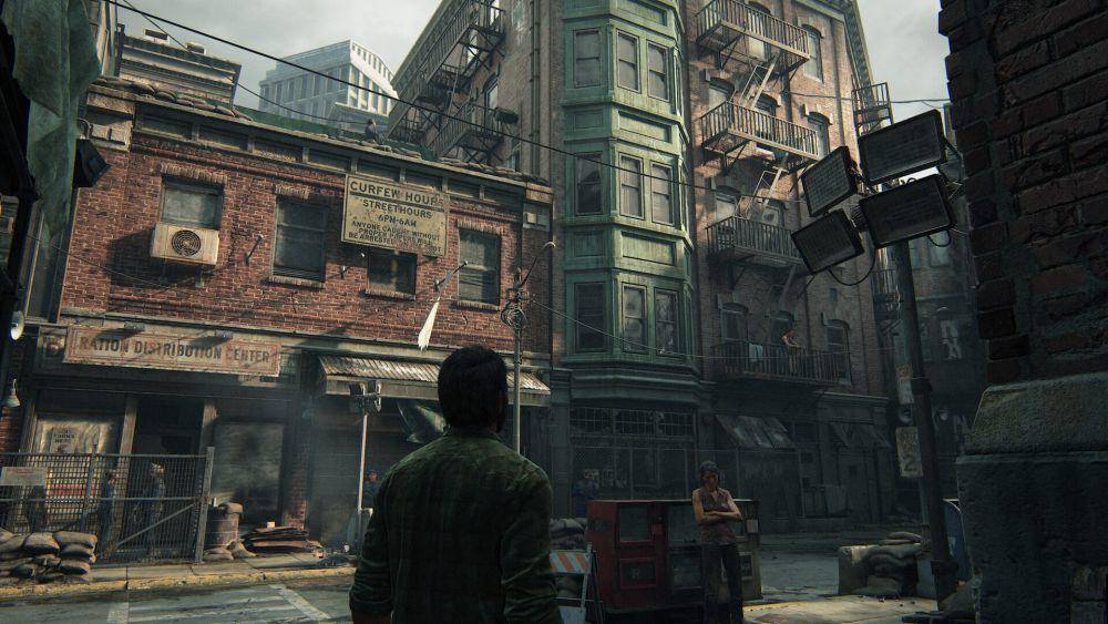 The Last of Us Part I, Joel berada di kamp Boston (store.steampowered.com)