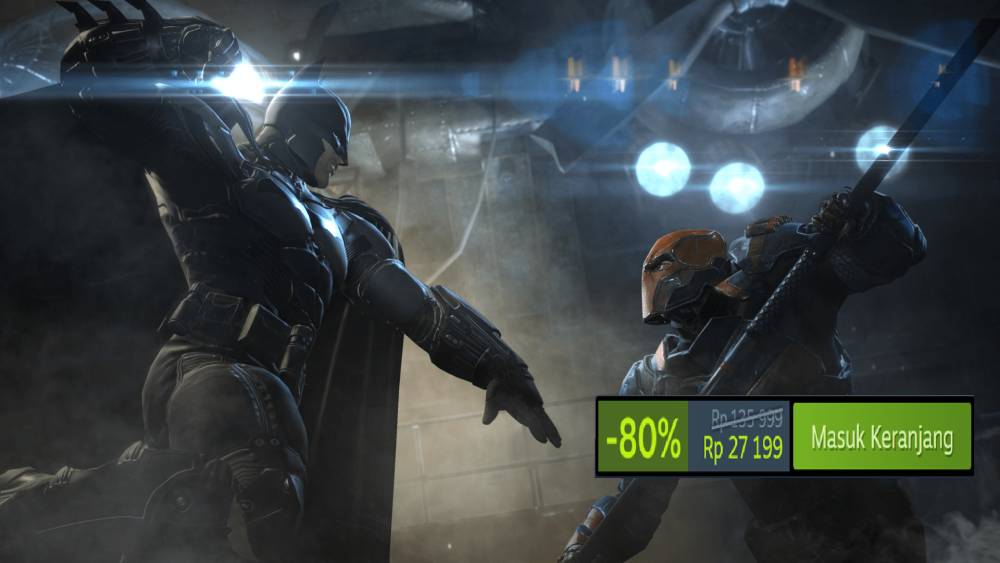 pertarungan Batman melawan Deathstroke (dok. WB Games Montréal/Batman: Arkham Origins)