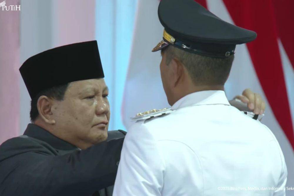 Pelantikan Kepala Daerah oleh Presiden Prabowo Subianto di Istana Negara pada Kamis (20/2/2025). (youtube.com/Sekretariat Presiden)