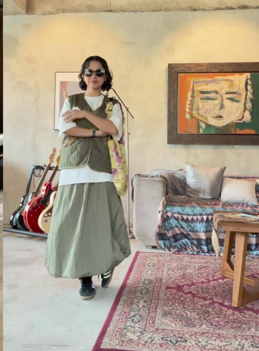 ootd rok balon (instagram.com/andienaisyah)