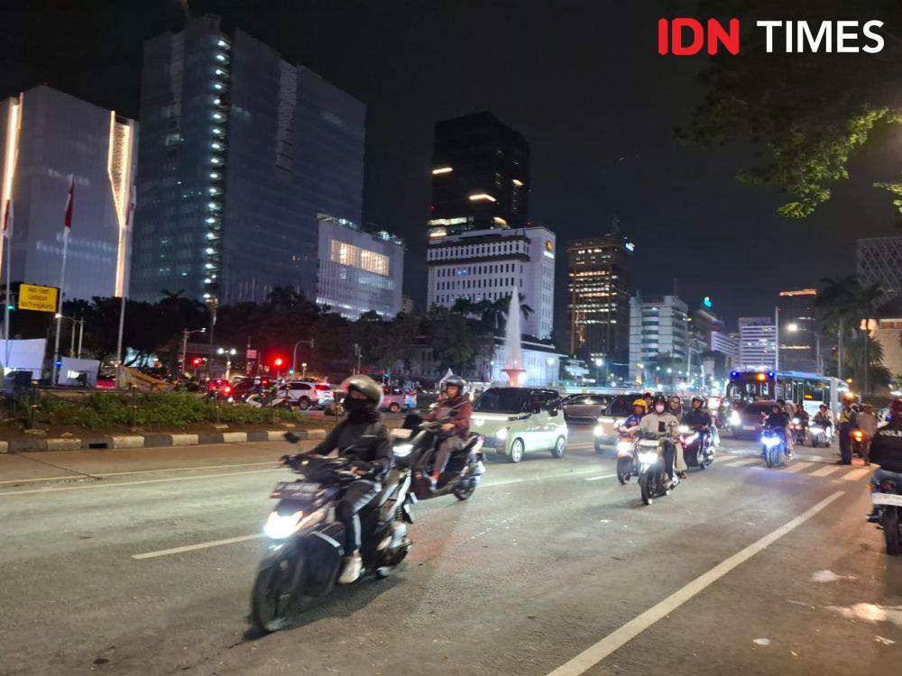 Demo Indonesia Gelap Bubar, Lalin di Medan Merdeka Barat Kembali Normal