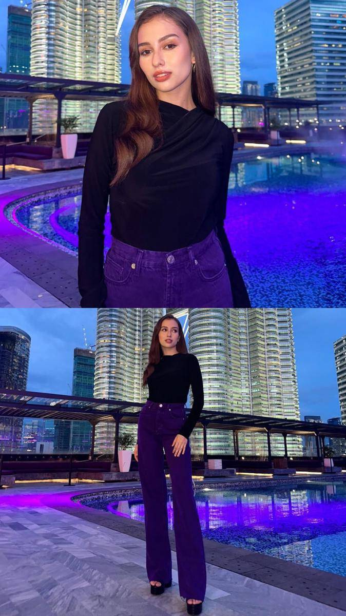 Mix and match warna gelap yang elegan ala Anna Jobling