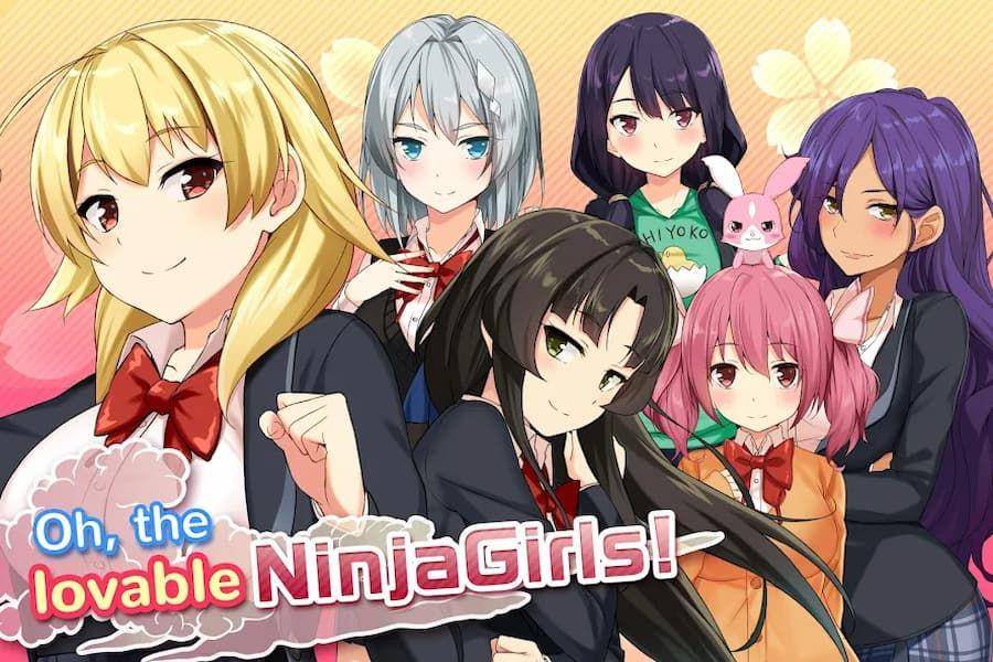 tampilan gim Moe! Ninja Girls (play.google.com/NTT Solmare Corporation)