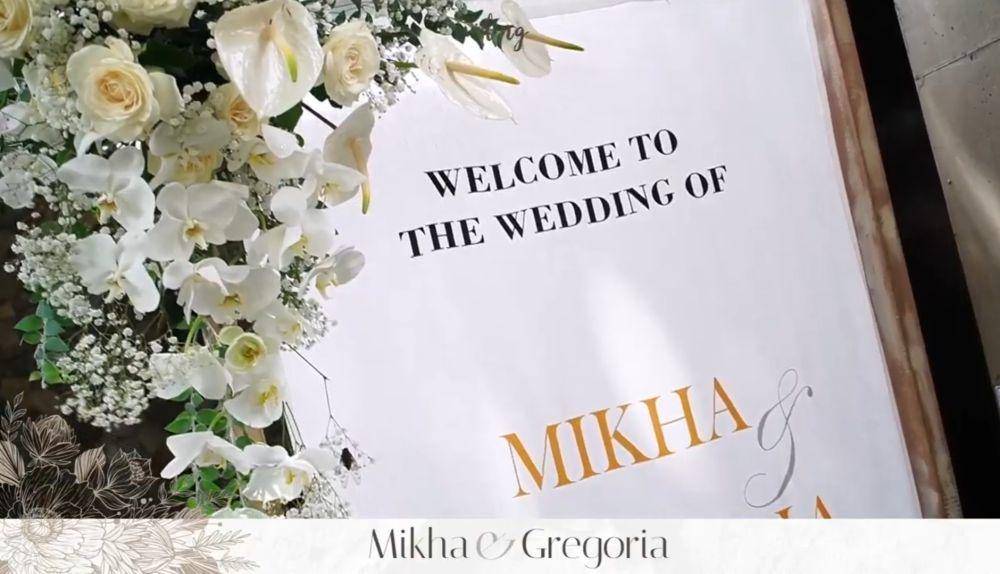 Pemberkatan nikah Mikha Angelo dan Gregoria Mariska Tunjung. (Youtube.com/Viding)