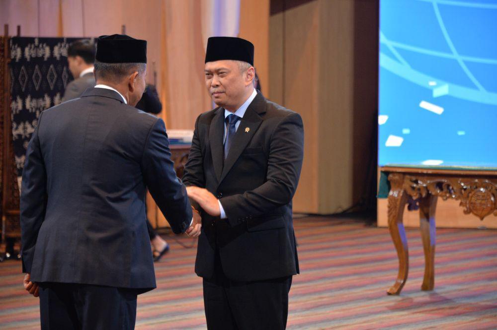 Pelantikan Kepala Basarnas, Marsekal Muda Mohammad Syafii. (dok. Kemenhub)