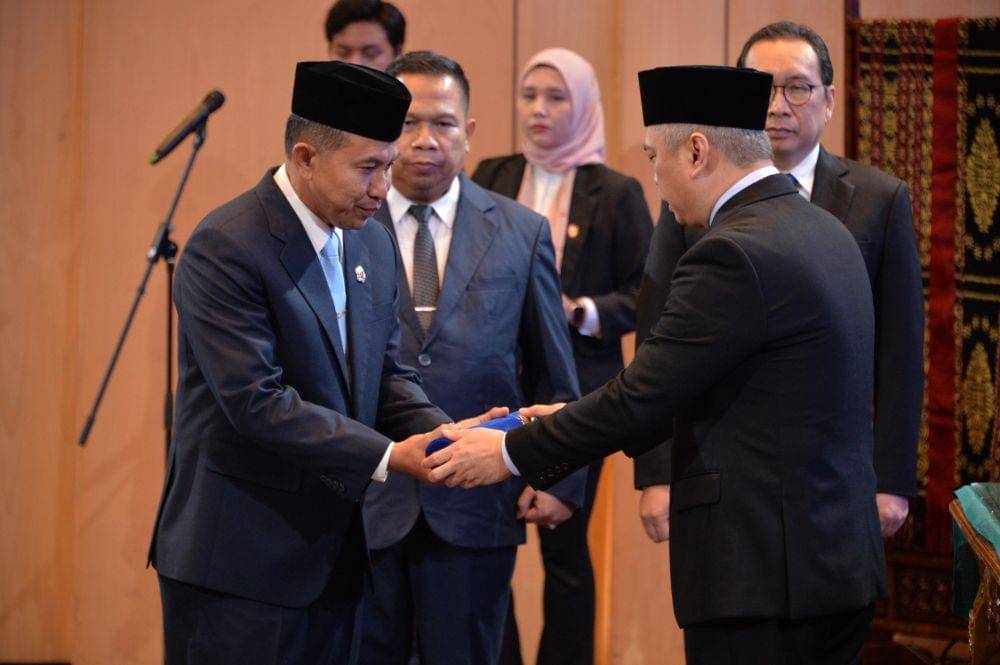 Pelantikan Kepala Basarnas, Marsekal Muda Mohammad Syafii. (dok. Kemenhub)