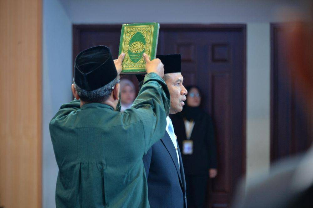 Pelantikan Kepala Basarnas, Marsekal Muda Mohammad Syafii. (dok. Kemenhub)