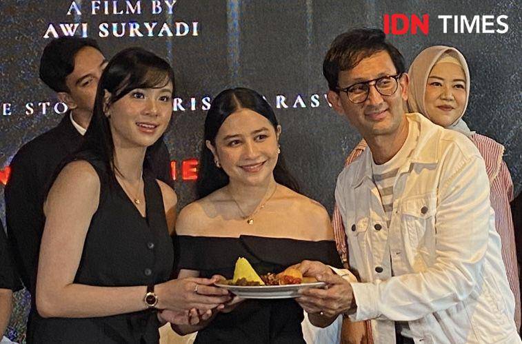 potret Prilly Latuconsina di press conference film Danur 4, Jumat (21/2/2025) (dok. IDN Times/Rani Asnurida)