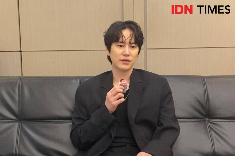 Kyuhyun Super Junior pada Sabtu (8/2/2025) (IDN Times/Elizabeth Chiquita)