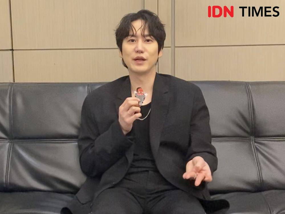 Kyuhyun Super Junior pada Sabtu (8/2/2025) (IDN Times/Elizabeth Chiquita)