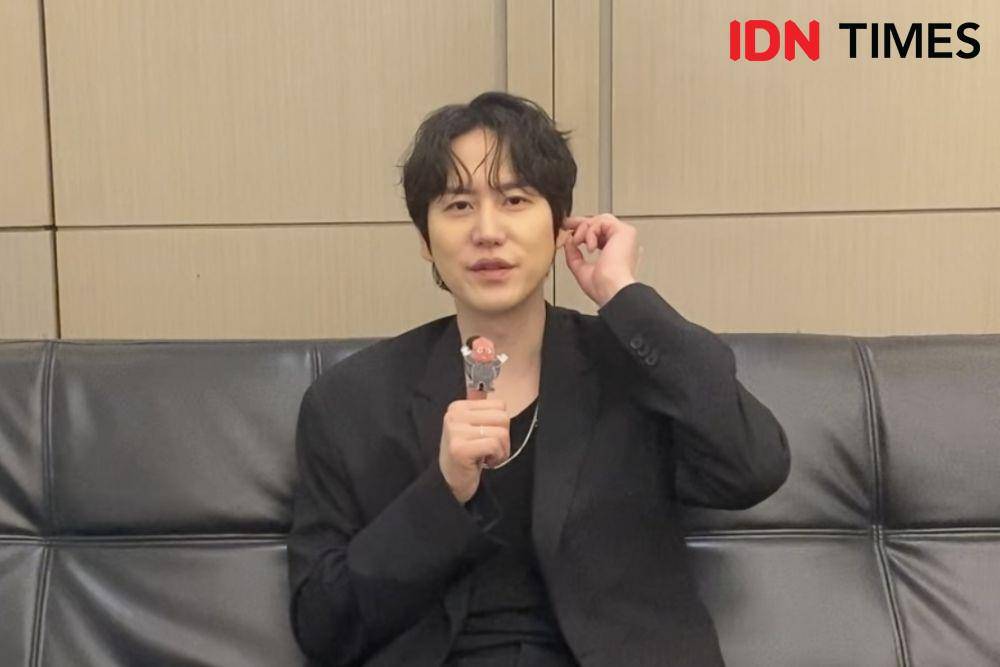 Kyuhyun Super Junior pada Sabtu (8/2/2025) (IDN Times/Elizabeth Chiquita)